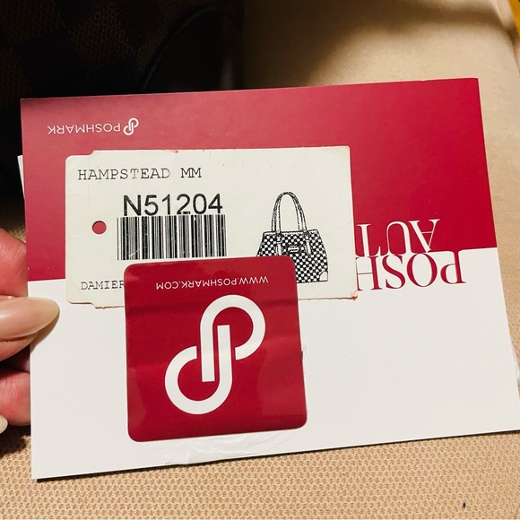 Louis Vuitton Hampstead MM Demier Ebene Brown and Red Tote Bag - Picture 13 of 14